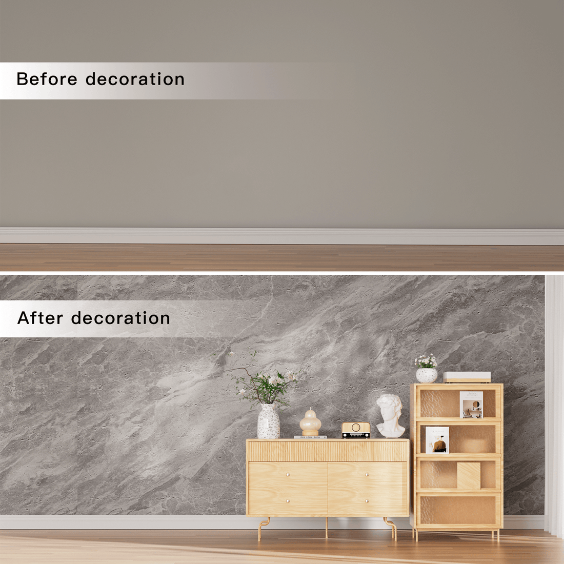 Premium MCM Faux Stone Wall Panels – 4 Pack