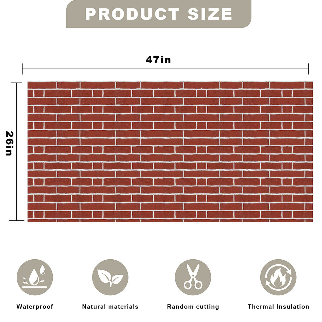 Premium MCM Faux Stone Wall Panels – 4 Pack